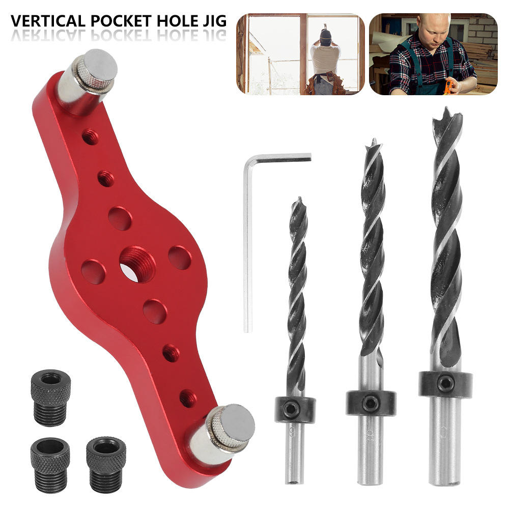 Woodworking Jig - Alloy Vertical Pocket Hole Jig Woodworking