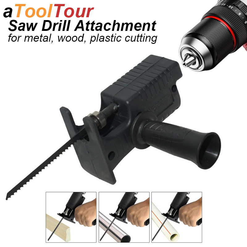Woodworking Jig - Reciprocate Saw Adapter Electric Power Drill