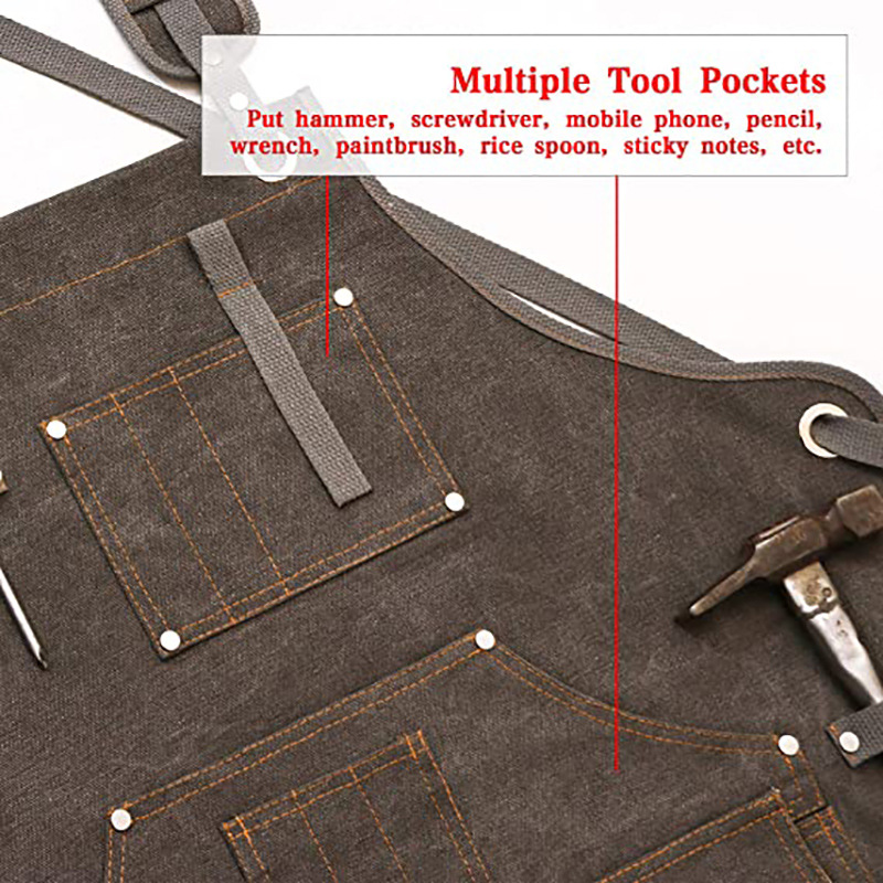Simple thickened wear-resistan - đánh giá và giá Woodworking Apron