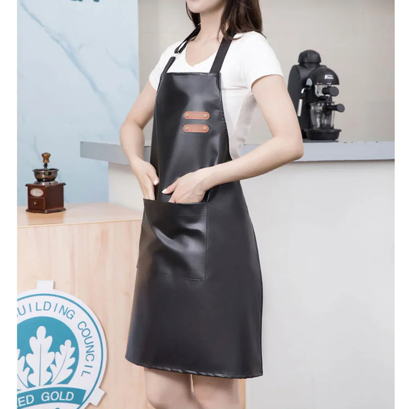 PU Leather Waterproof and Oil  - đánh giá và giá Woodworking Apron