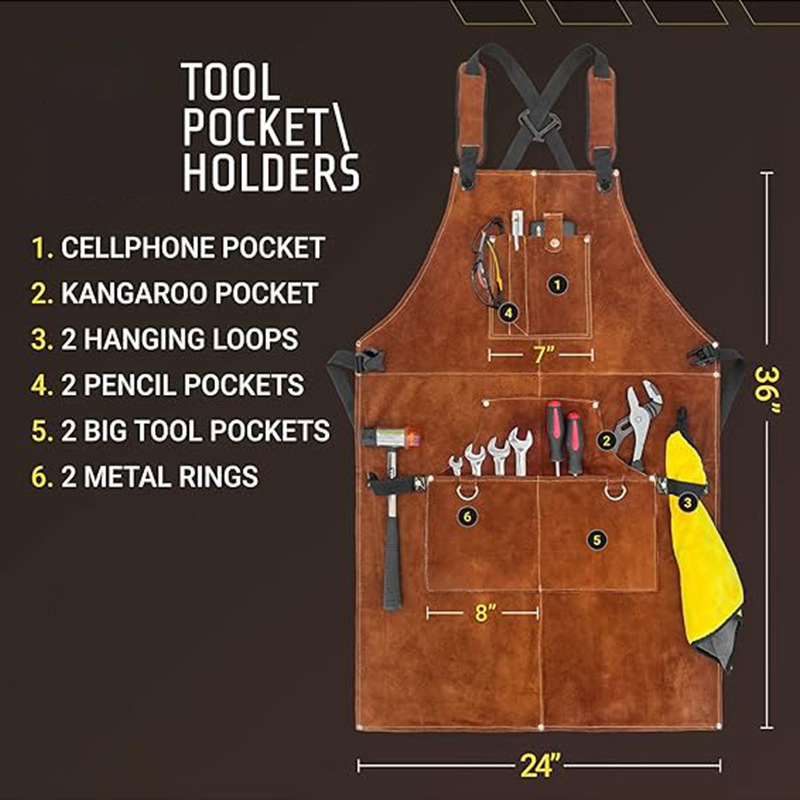 Flame-retardant and waterproof - đánh giá và giá Woodworking Apron