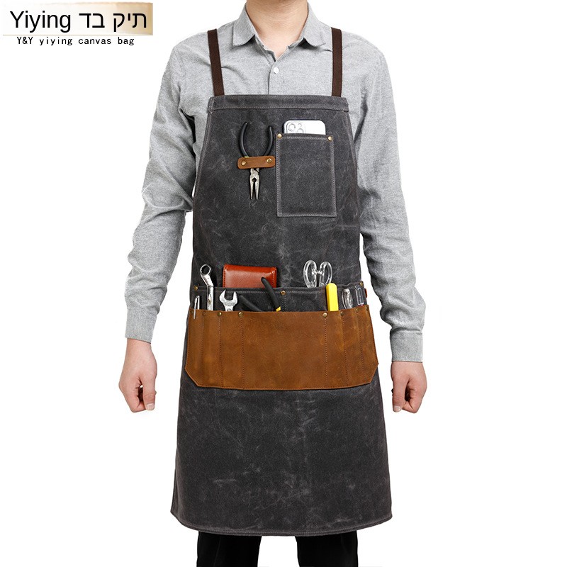 Oil Wax Canvas Apron Tool Pouc - đánh giá và giá Woodworking Apron