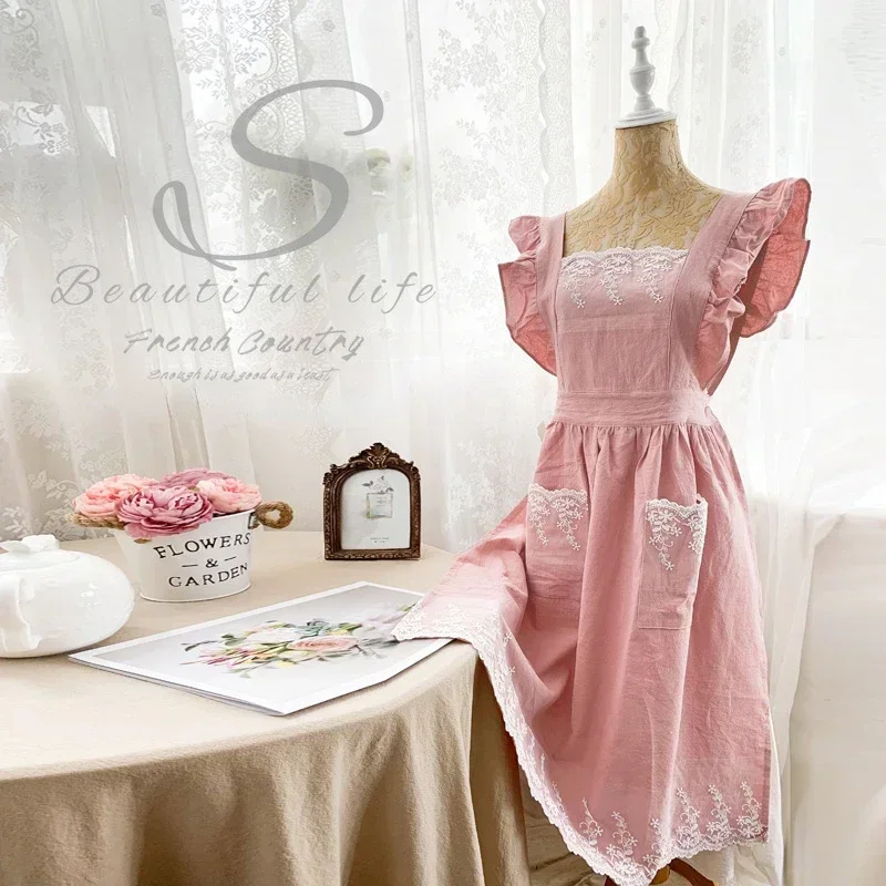 Female Women Apron Cotton Line - đánh giá và giá Woodworking Apron