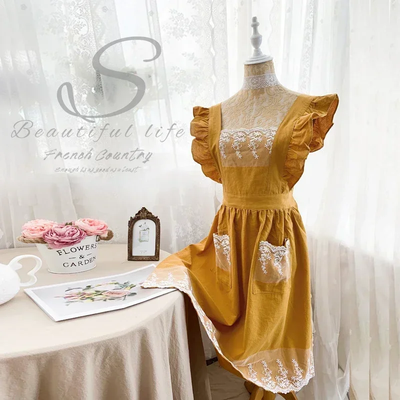 Female Women Apron Cotton Line - đánh giá và giá Woodworking Apron