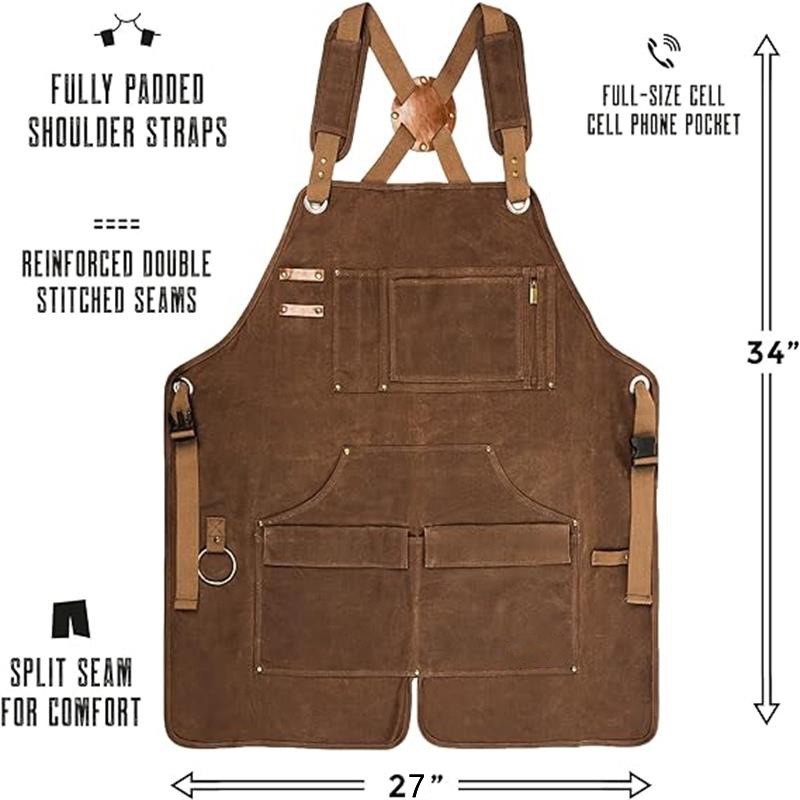 Wax Heavy Thickened Canvas Apr - đánh giá và giá Woodworking Apron