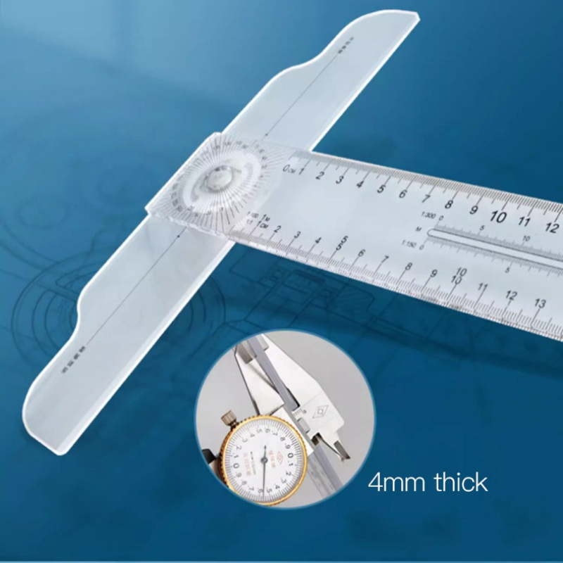 Dual-Sided T Square Ruler Clea - đánh giá và giá Woodworking Basics