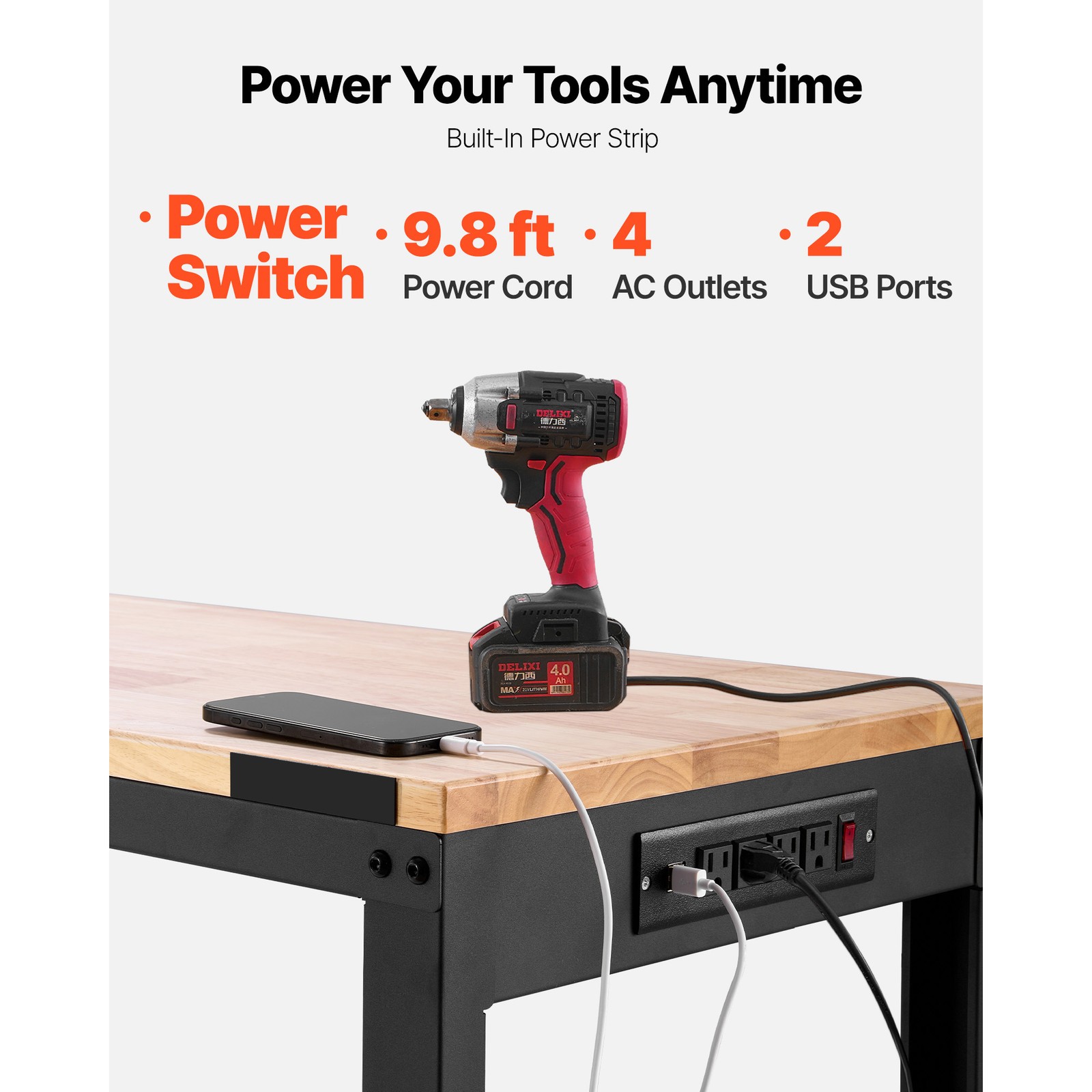 Adjustable Height Workbench 61 - đánh giá và giá Woodworking Table