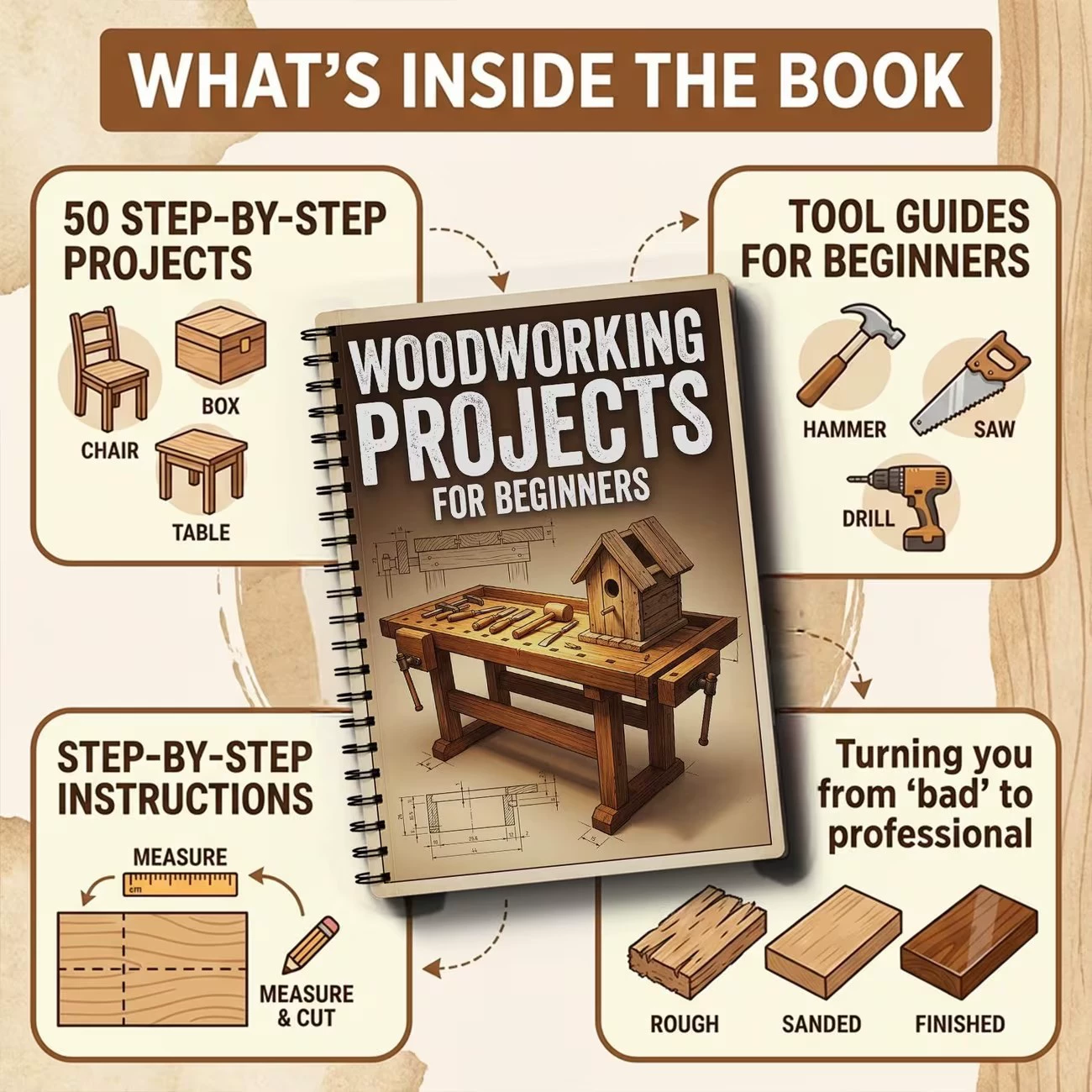 Woodworking Projects Book For  - đánh giá và giá Woodworking Ebook