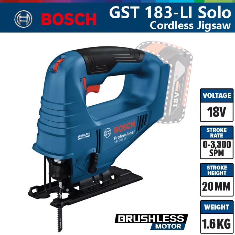Bosch GST 183-LI Professional  - đánh giá và giá Woodworking Jig
