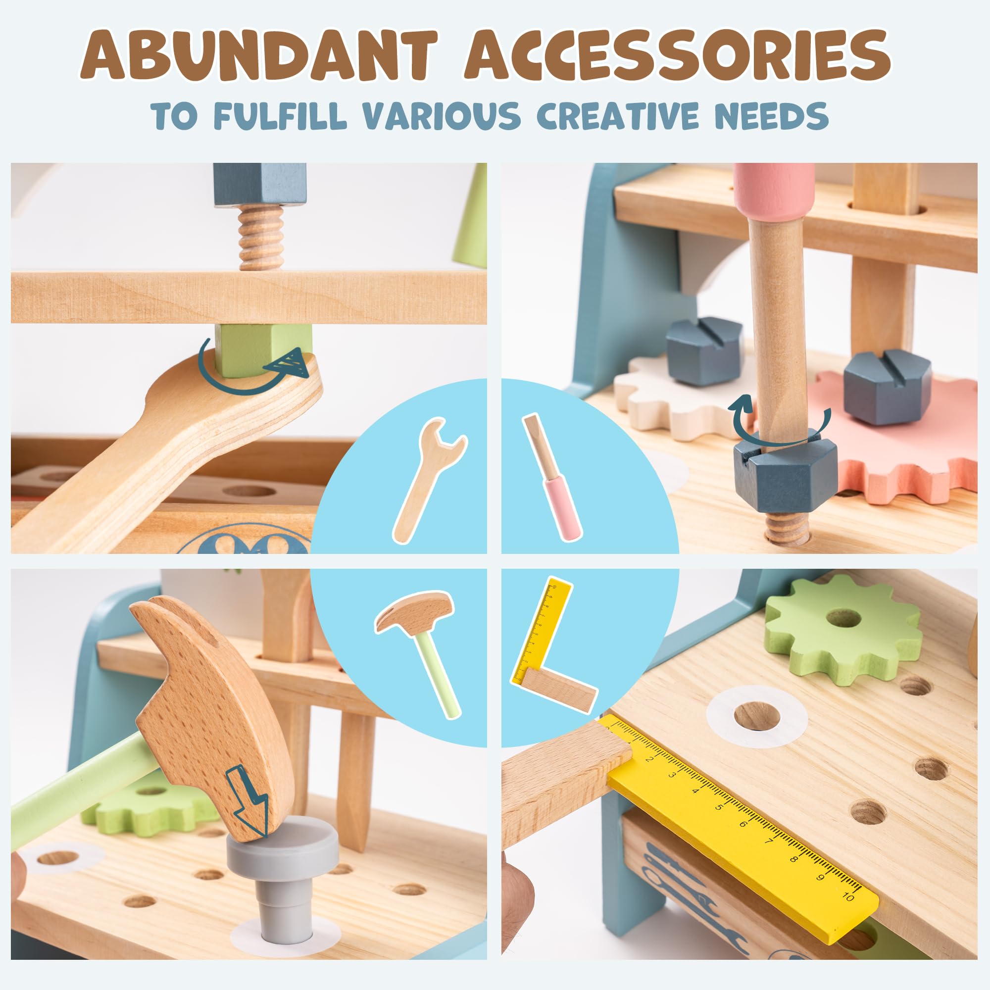 ROBUD Mini Wooden Play Tool Wo - đánh giá và giá Woodworking Shop
