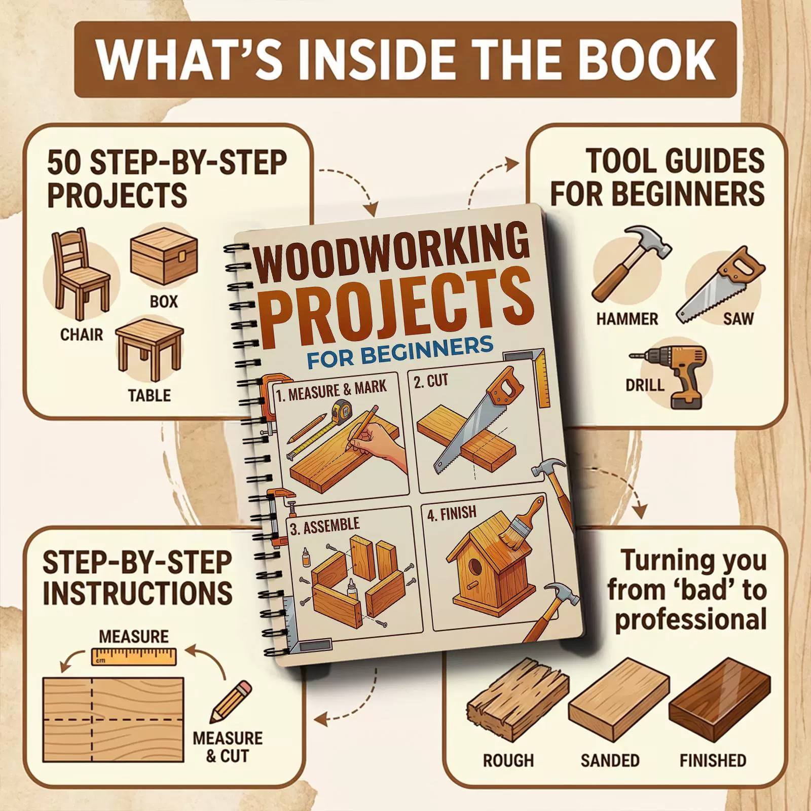 Woodworking Projects Book For  - đánh giá và giá Woodworking Ebook